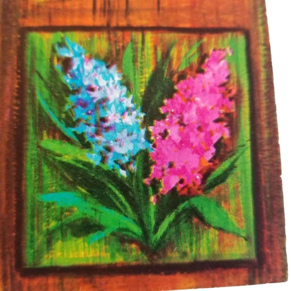 1970s Vintage Greeting Card Charm Craft Happy Belated Birthday BLANK Ephemera